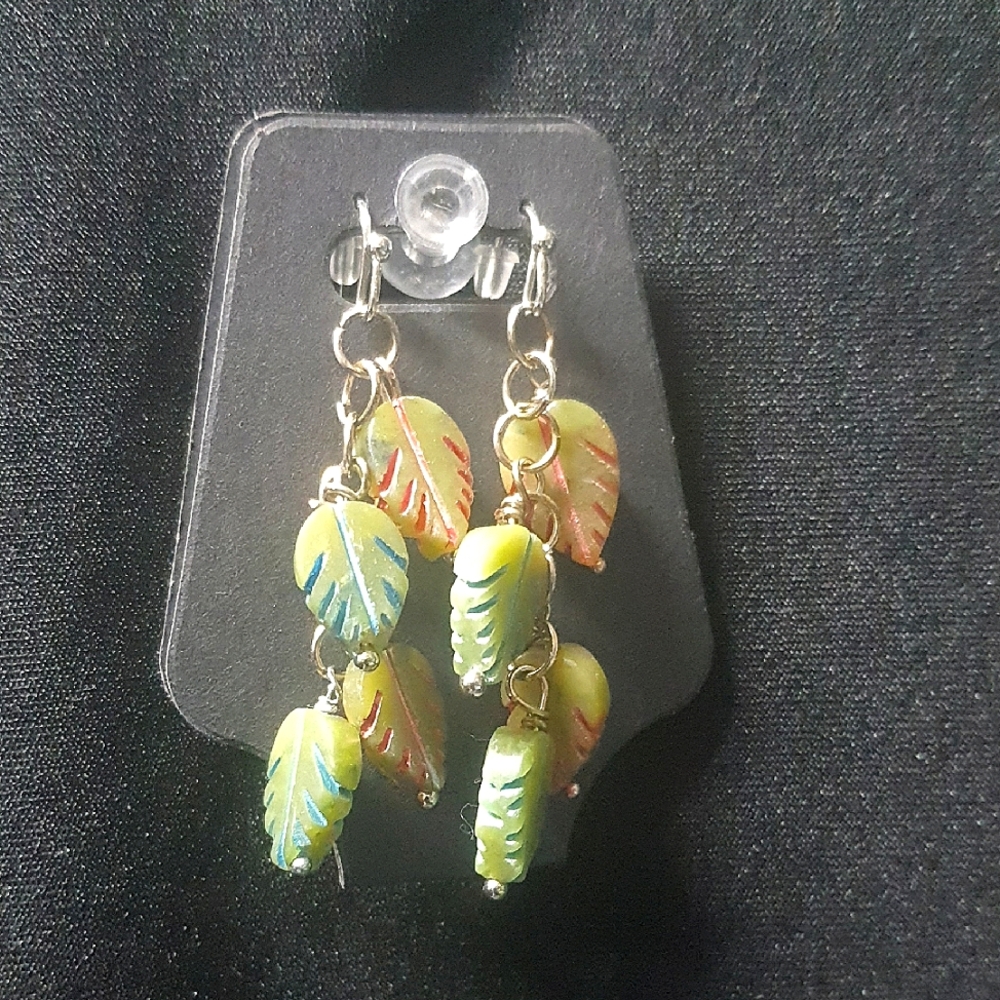 Colorful Leaf Earrings
